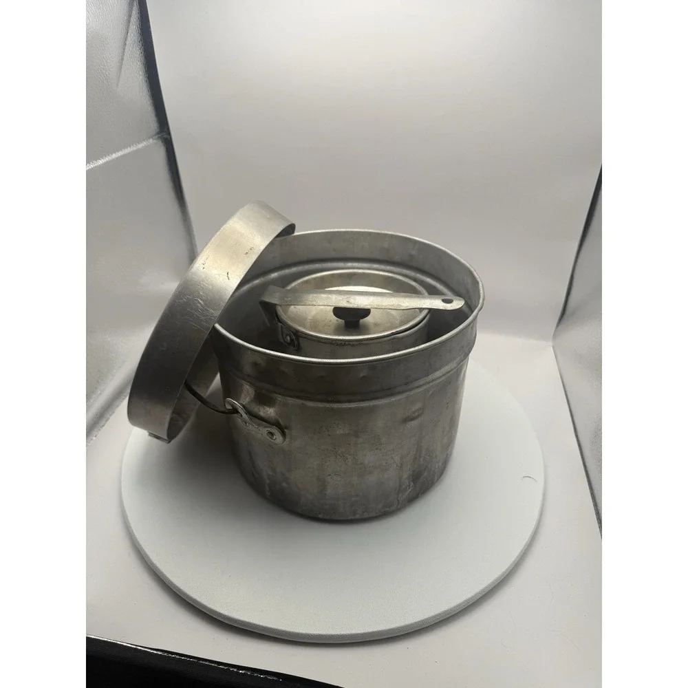 Cookset Camping Set With Lids/ Fry Pan Includes Handle Multi Person Set Family